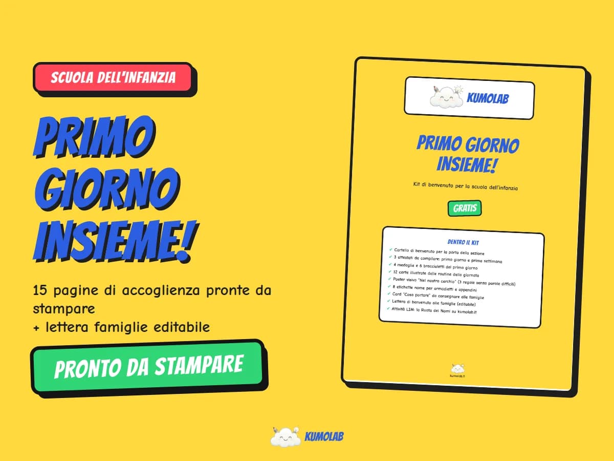 Kit di benvenuto «Primo Giorno Insieme!» — anteprima 1 di 5