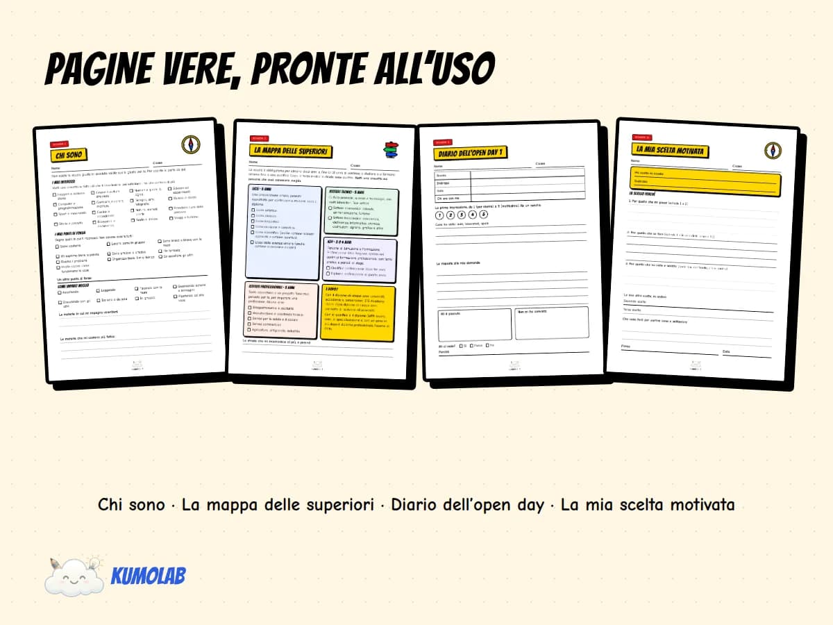 Kit Orientamento «Bussola per la Terza» — anteprima 3 di 5
