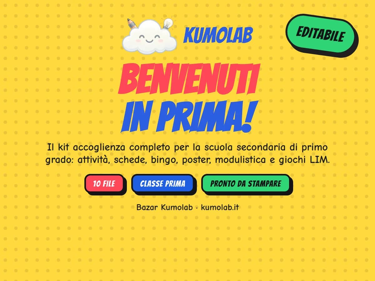 Kit di accoglienza «Benvenuti in Prima!» — anteprima 1 di 5
