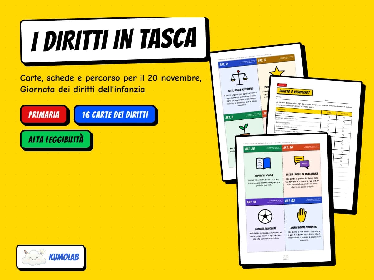 Kit Educazione Civica «I Diritti in Tasca» — anteprima 1 di 5
