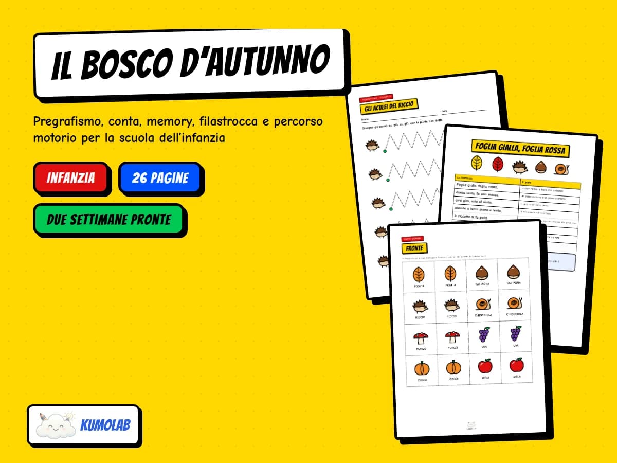Kit Autunno «Il Bosco d’Autunno» — anteprima 1 di 5