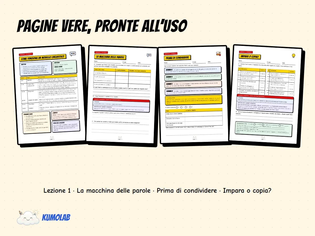 Kit Cittadinanza Digitale «IA con la Testa» — anteprima 3 di 5