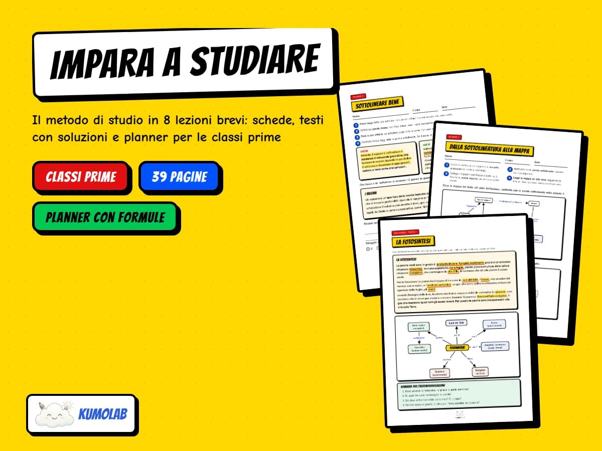 Kit Metodo di Studio «Impara a Studiare» — anteprima 1 di 5