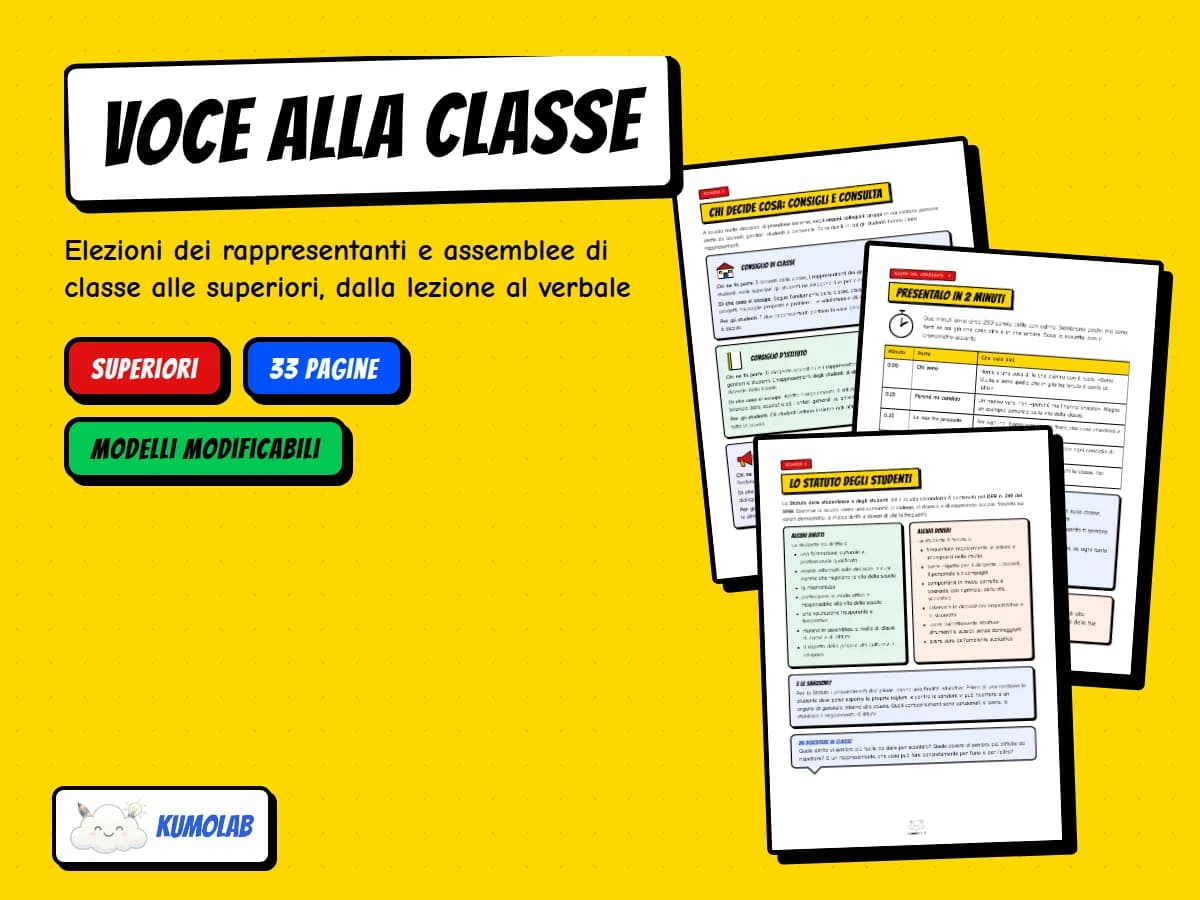 Kit Rappresentanti «Voce alla Classe» — anteprima 1 di 5
